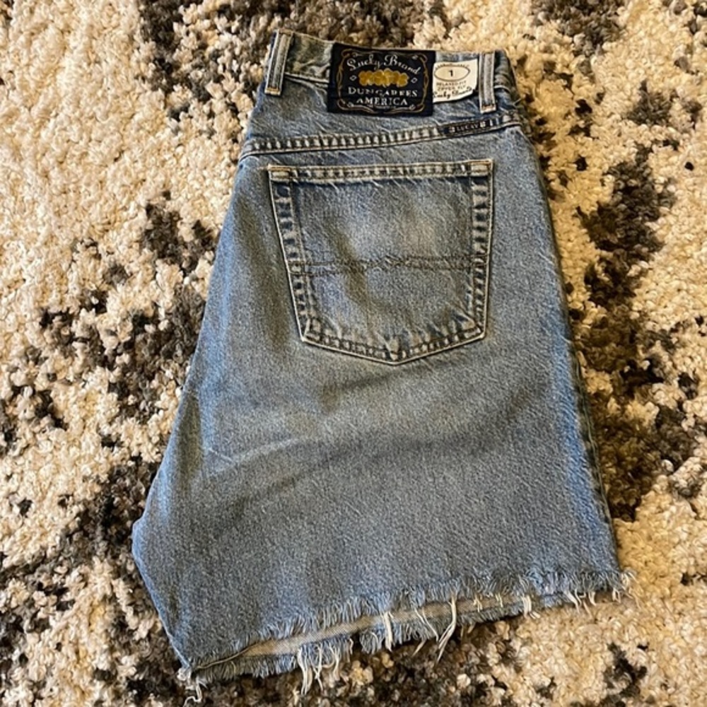 VINTAGE 🍀 LUCKY BRAND 🍀 CUSTOM MADE CUT OFF SHORTS